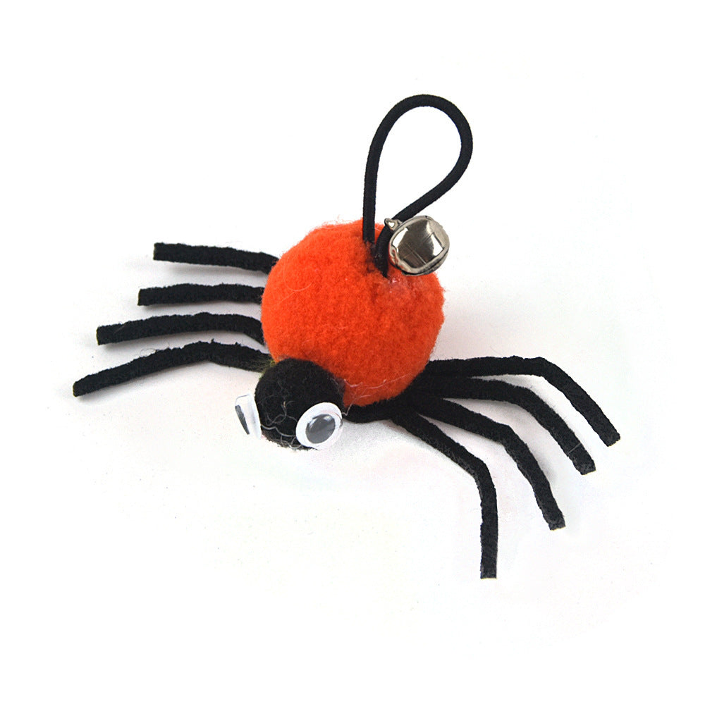 JMT-799178 Fashionable Plush Halloween Cat Toy in Red, Orange, Yellow - 4.5 * 9cm