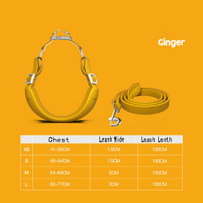 JMT-799370 Adjustable Pet Harness with 1.5m Leash for Comfortable Walks