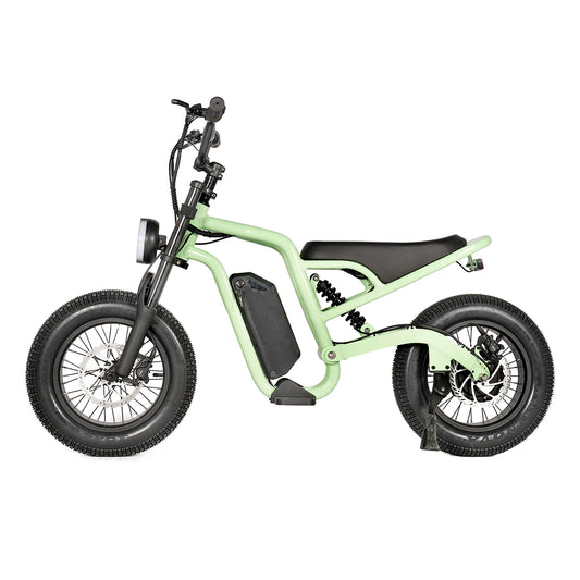 JMT-799946 Zumi Kids Electric Dirt Bike with 250W/500W Bafang Motor and Fat Tires for Off-Road Adventures , Top Speed 27.9 mph