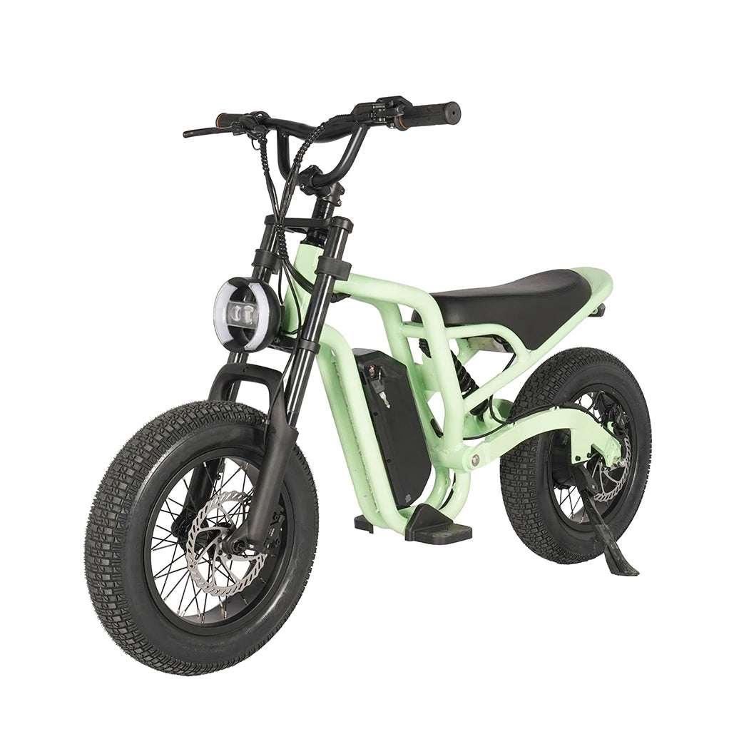 JMT-799946 Zumi Kids Electric Dirt Bike with 250W/500W Bafang Motor and Fat Tires for Off-Road Adventures , Top Speed 27.9 mph