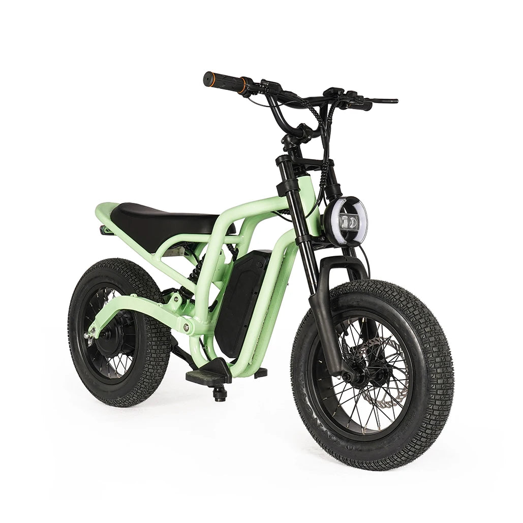 JMT-799946 Zumi Kids Electric Dirt Bike with 250W/500W Bafang Motor and Fat Tires for Off-Road Adventures , Top Speed 27.9 mph