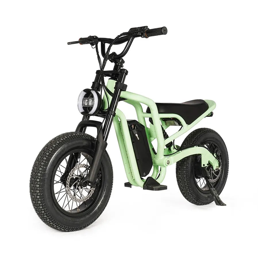 JMT-799946 Zumi Kids Electric Dirt Bike with 250W/500W Bafang Motor and Fat Tires for Off-Road Adventures , Top Speed 27.9 mph