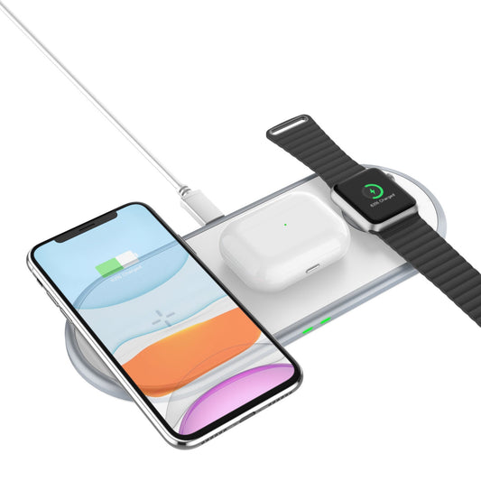 JMT-800202 Three-in-One 10W Wireless Fast Charging Phone Holder - Versatile Mobile Accessory
