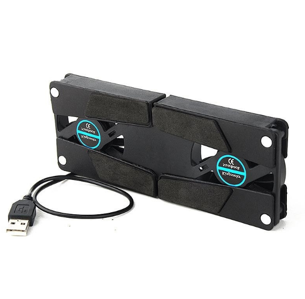 JMT-800266 Rotatable USB Cooling Pad with Dual Fans for 8-14 Inch Laptops and PCs