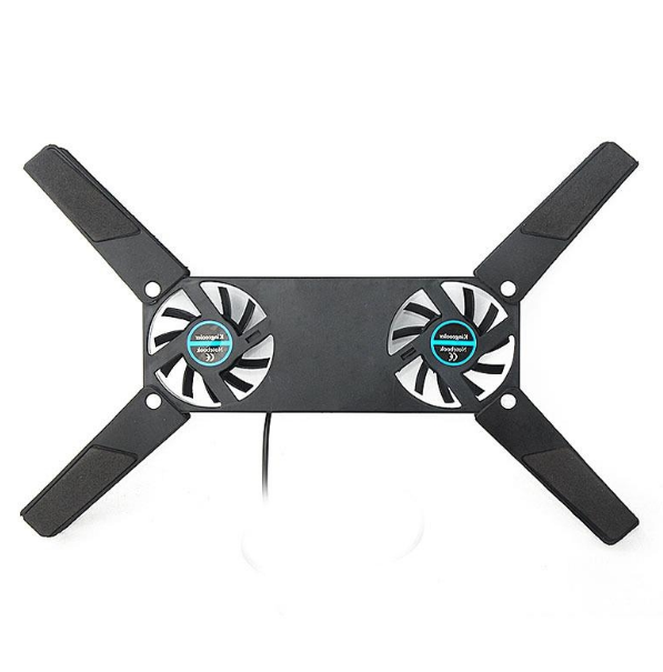 JMT-800266 Rotatable USB Cooling Pad with Dual Fans for 8-14 Inch Laptops and PCs