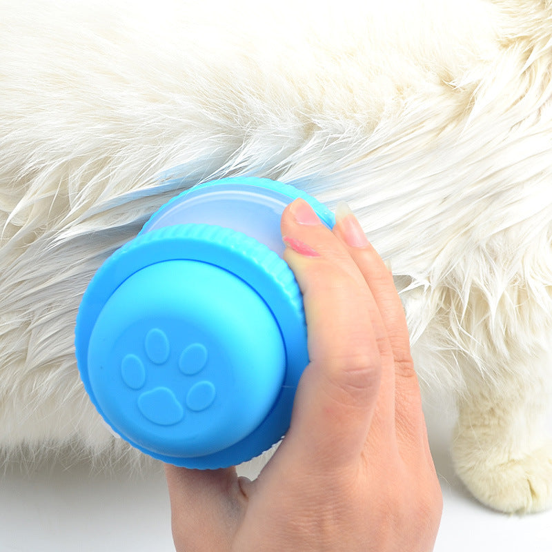 JMT-800266 Silicone Pet Bath Brush with Massage Function – 12x8cm, 125ml Capacity