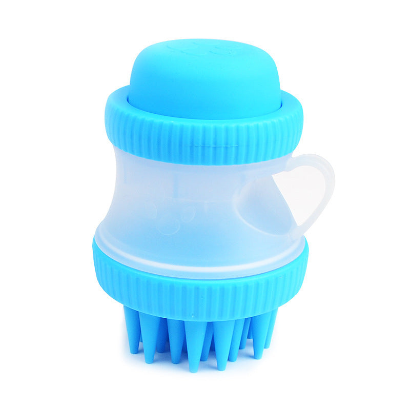 JMT-800266 Silicone Pet Bath Brush with Massage Function – 12x8cm, 125ml Capacity