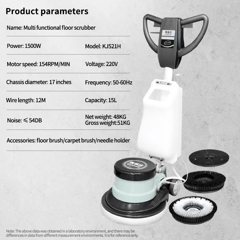 JMT-800650 Multifunctional Carpet and Floor Cleaning Machine with Polishing Capabilities