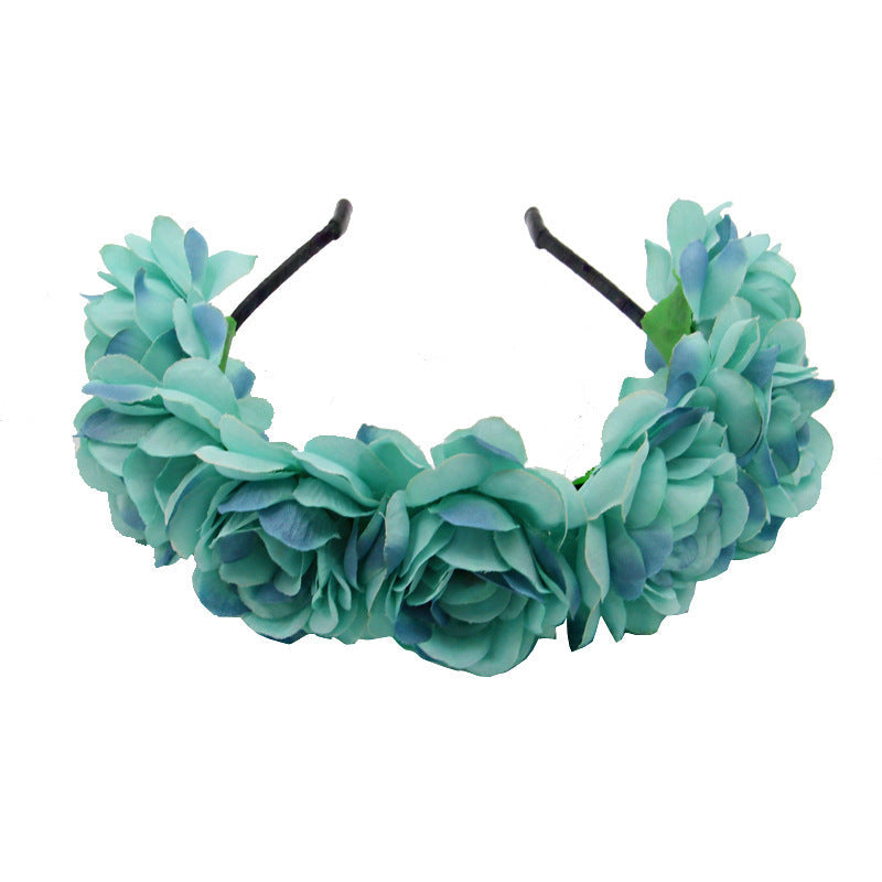 JMT-800714 Flower-Shaped Cloth Headband in Red, Pink, and Mixed Colors