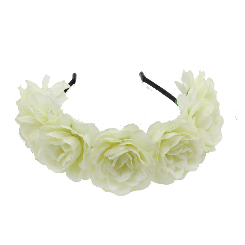 JMT-800714 Flower-Shaped Cloth Headband in Red, Pink, and Mixed Colors