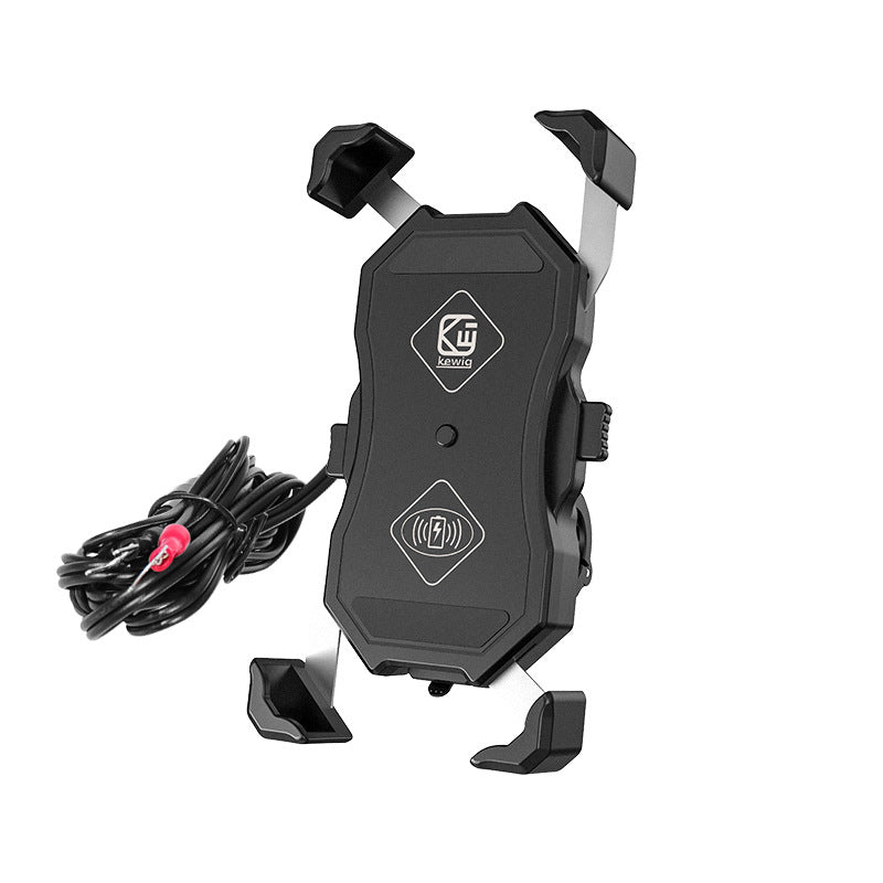 JMT-800714 Motorcycle 15W QC3.0 Fast Charging Phone Holder for Outdoor Riding