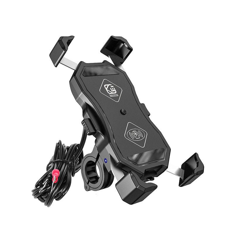 JMT-800714 Motorcycle 15W QC3.0 Fast Charging Phone Holder for Outdoor Riding