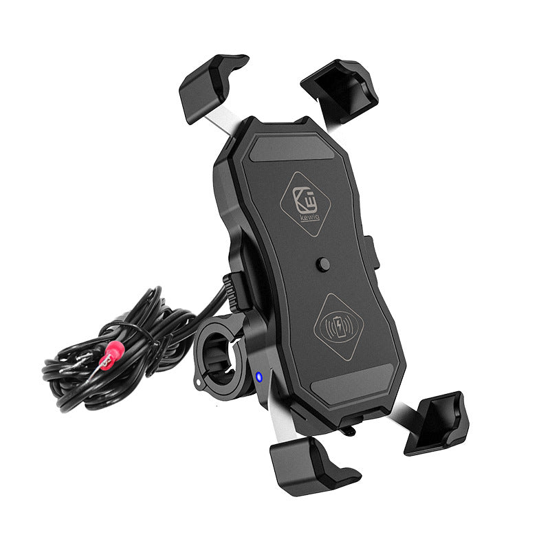 JMT-800714 Motorcycle 15W QC3.0 Fast Charging Phone Holder for Outdoor Riding