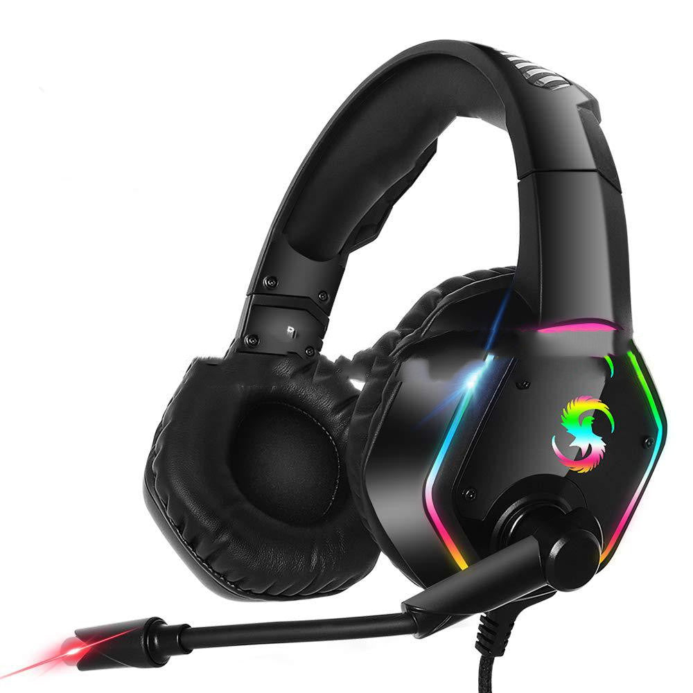 JMT-800842 RGB Light 7.1 Surround Sound Wired Gaming Headset with Microphone