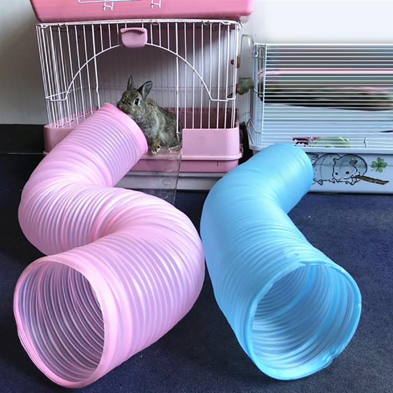JMT-801162 Adjustable Plastic Tunnel Pipe for Small Animals - 10cm & 18cm Diameter, 100cm Length