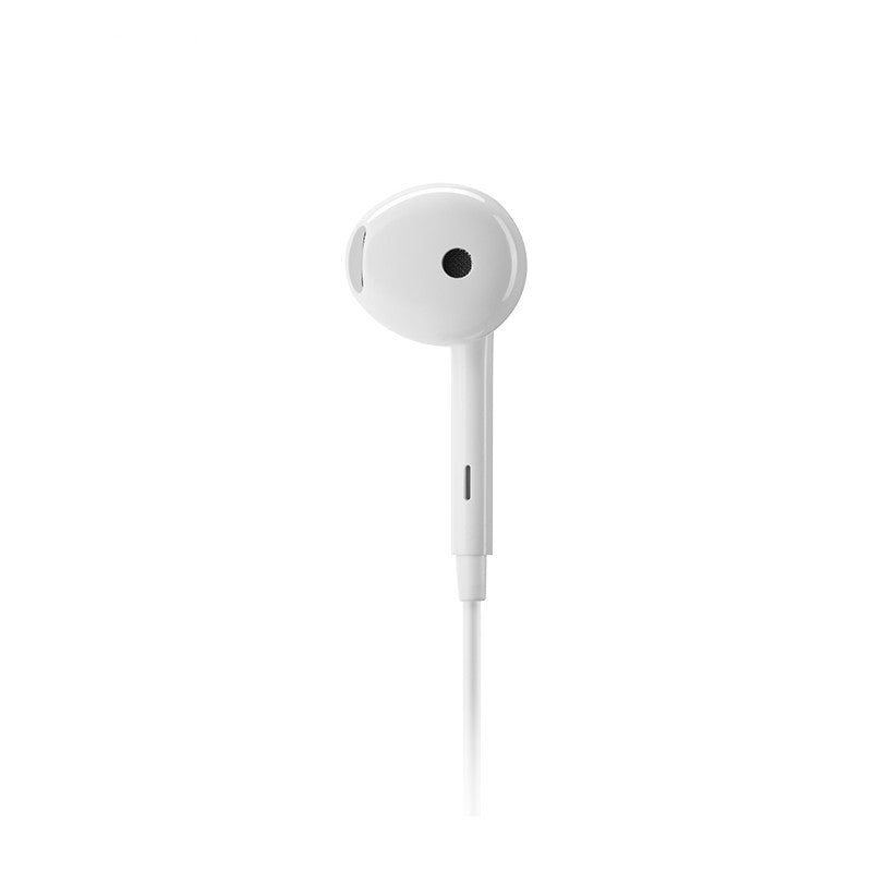 JMT-801162 Wired In-Ear Headset with Microphone for Mobile Phone Calls and Music, White, 1.2m Cable Length