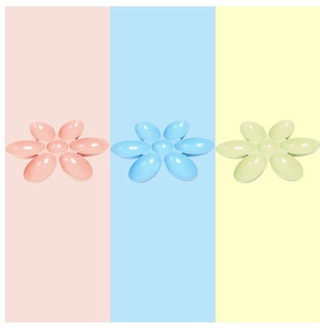 JMT-801354 Elegant Flower Pattern Shallow Rice Bowl for Adults - Multi-Meal Dining Use, 42cm x 4.5cm, Available in Blue, Green, and Pink