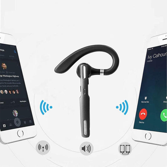 JMT-801354 Mono Ear Active Noise-Cancelling Bluetooth Headset with Waterproof IPX6 Rating