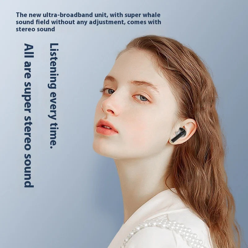 JMT-801354 Wireless Half-Ear Noise Cancelling Zinc Alloy Earphones TWS Headset