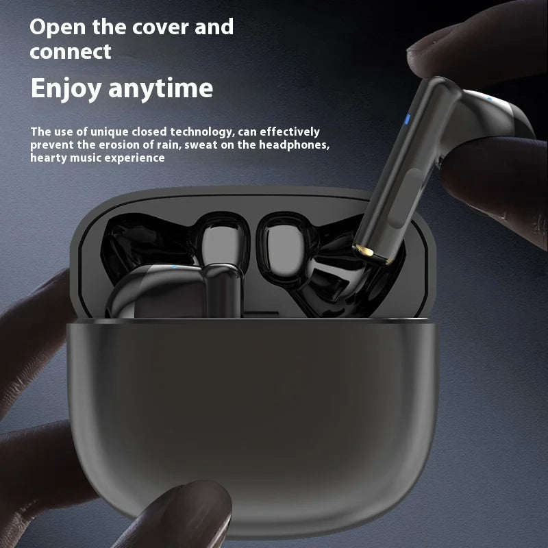 JMT-801354 Wireless Half-Ear Noise Cancelling Zinc Alloy Earphones TWS Headset