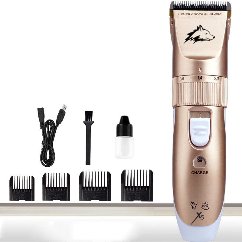 JMT-801418 Ceramic Titanium Pet Shaver with Adjustable Limit Combs and 3.7V Motor for Efficient Grooming