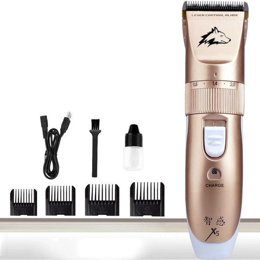 JMT-801418 Ceramic Titanium Pet Shaver with Adjustable Limit Combs and 3.7V Motor for Efficient Grooming