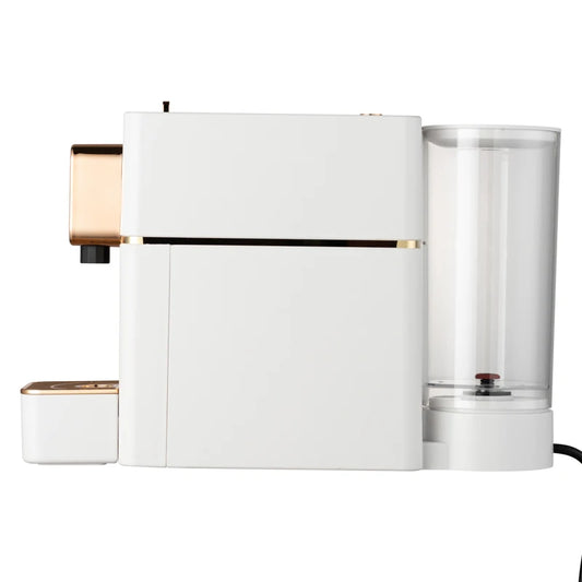 JMT-801610 Automatic 1400W Espresso Coffee Maker - Professional Capsule Machine in White for Home Use
