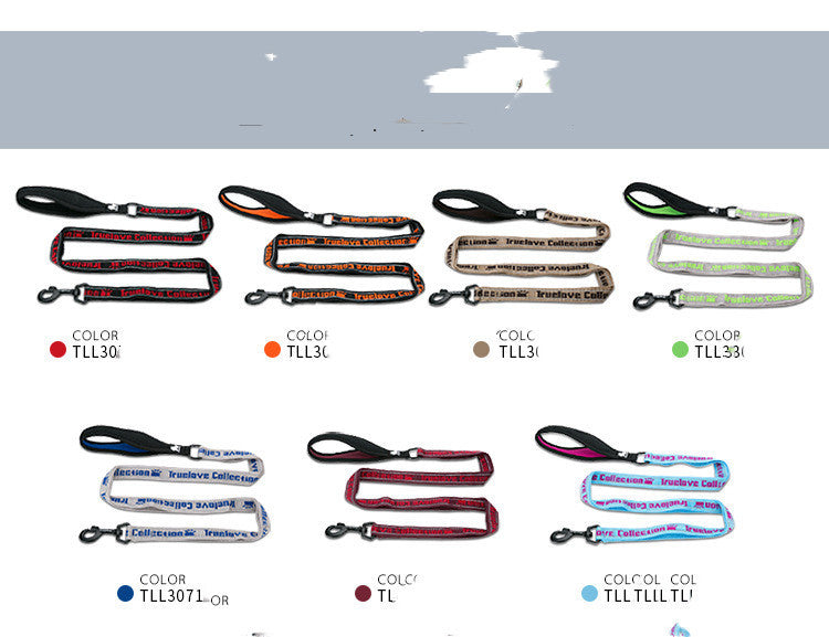 JMT-801674 Multi-Color Lightweight Soft Dog Leash with Explosion-Proof Rope Design