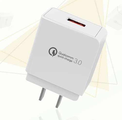 JMT-801674 Quick Charge 3.0 US Travel Charger - 5V 2A, 18W with Multiple Protection Features for Smartphones and Tablets