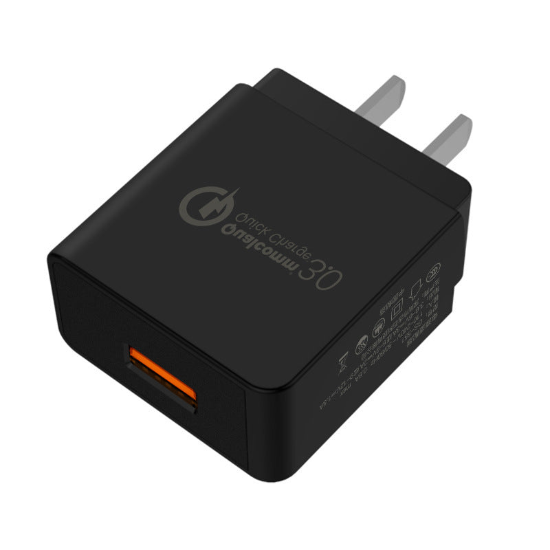 JMT-801674 Quick Charge 3.0 US Travel Charger - 5V 2A, 18W with Multiple Protection Features for Smartphones and Tablets