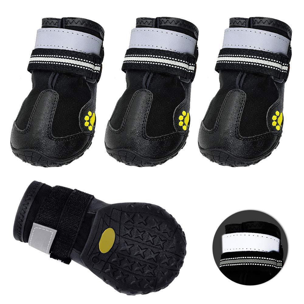JMT-801802 Waterproof and Wear-Resistant Rubber Dog Foot Covers - Sizes Available 4.0 to 7.5