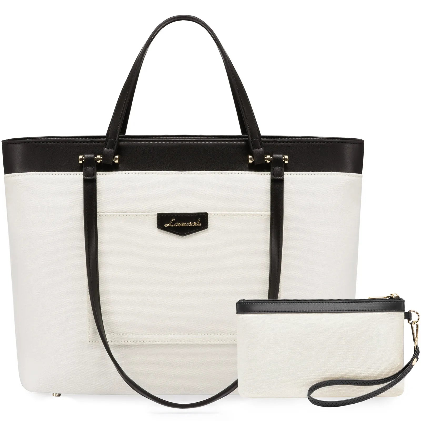 JMT-802058 Stylish Custom Tote Bag for Women with Dual Handles and Detachable Wristlet