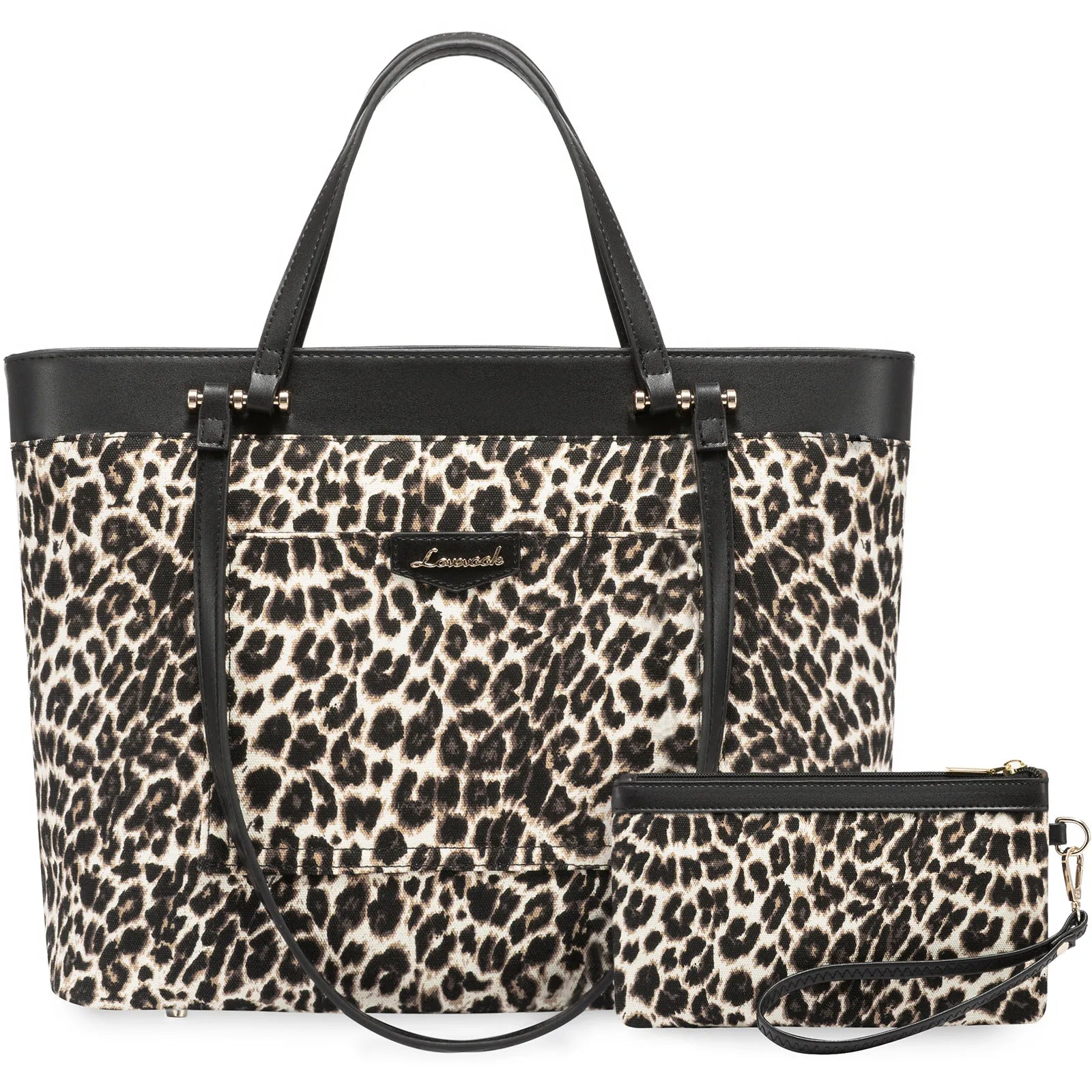 JMT-802058 Stylish Custom Tote Bag for Women with Dual Handles and Detachable Wristlet