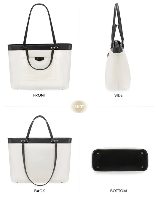 JMT-802058 Stylish Custom Tote Bag for Women with Dual Handles and Detachable Wristlet