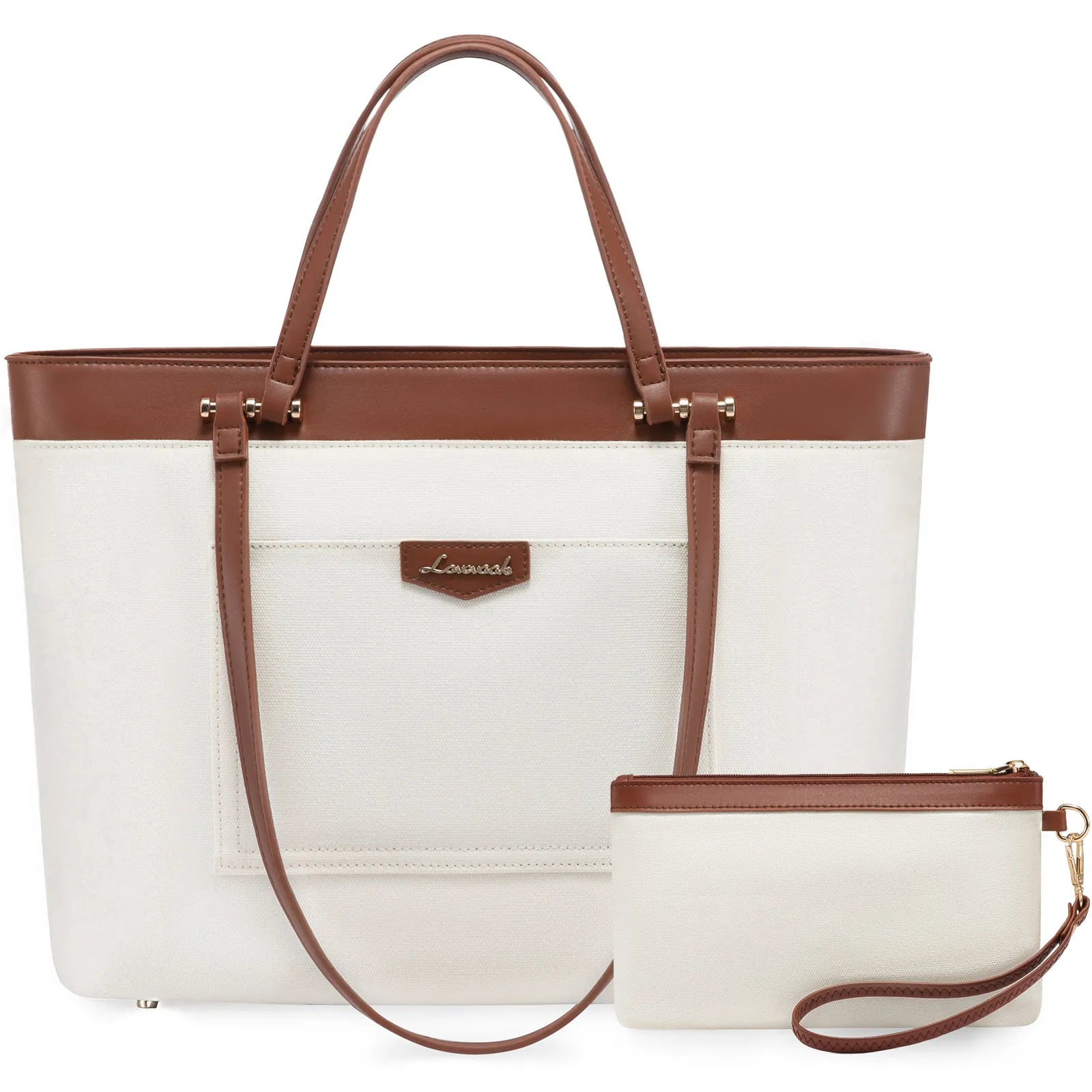 JMT-802058 Stylish Custom Tote Bag for Women with Dual Handles and Detachable Wristlet