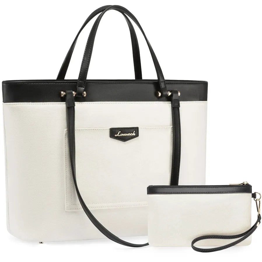 JMT-802058 Stylish Custom Tote Bag for Women with Dual Handles and Detachable Wristlet