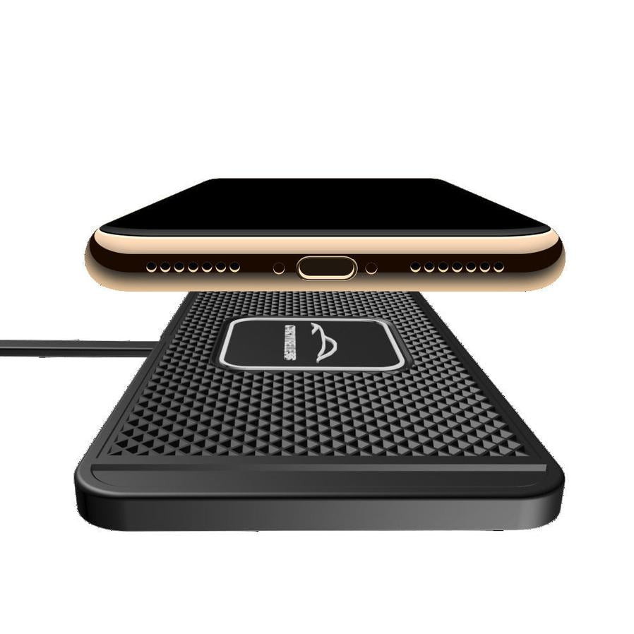 JMT-802186 Wireless Charging Car Anti-Skid Pad for Smartphones - 5W/7.5W/10W Output, Silicone, Compact Design