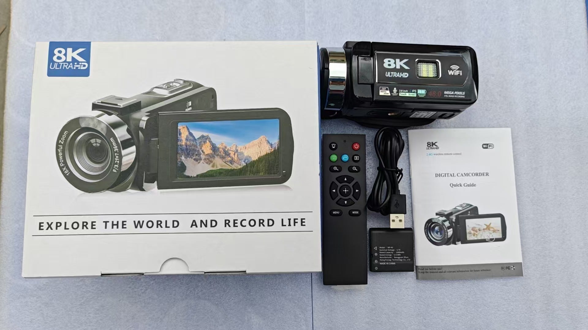 JMT-802250 8K WiFi HD Digital Touch Screen Handheld Camera