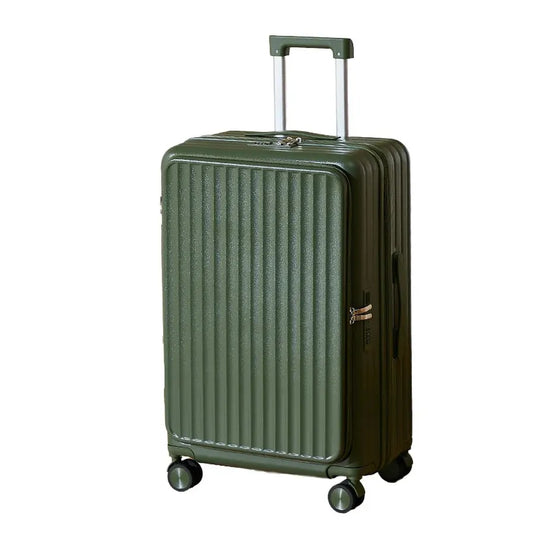 JMT-802378 ABS Luggage Set - 3-Piece Travel Suitcase with Wheels and Cup Holder Trolley Bag