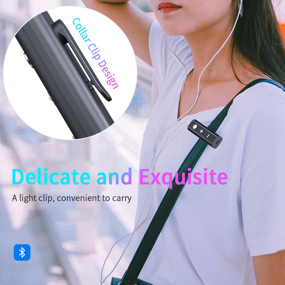 JMT-802506 Bluetooth 5.0 Audio Receiver with 3.5mm Jack for Wireless and Wired Connection