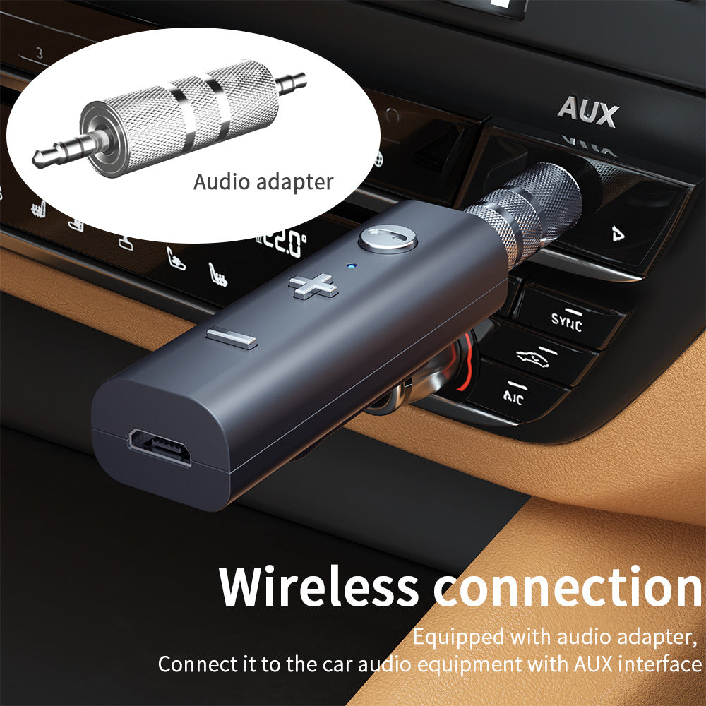 JMT-802506 Bluetooth 5.0 Audio Receiver with 3.5mm Jack for Wireless and Wired Connection