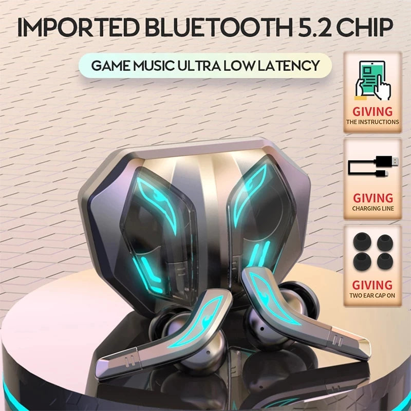 JMT-802506 Wireless TWS Earbuds with LED Display - In-ear Stereo Headphones for Gaming and Sports - Model MD158