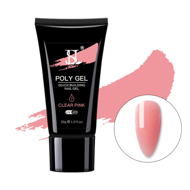 JMT-802634 Crystal Nail Polish in 12 Vibrant Colors - 30ml Natural Resin Formula with Extended Nail Face