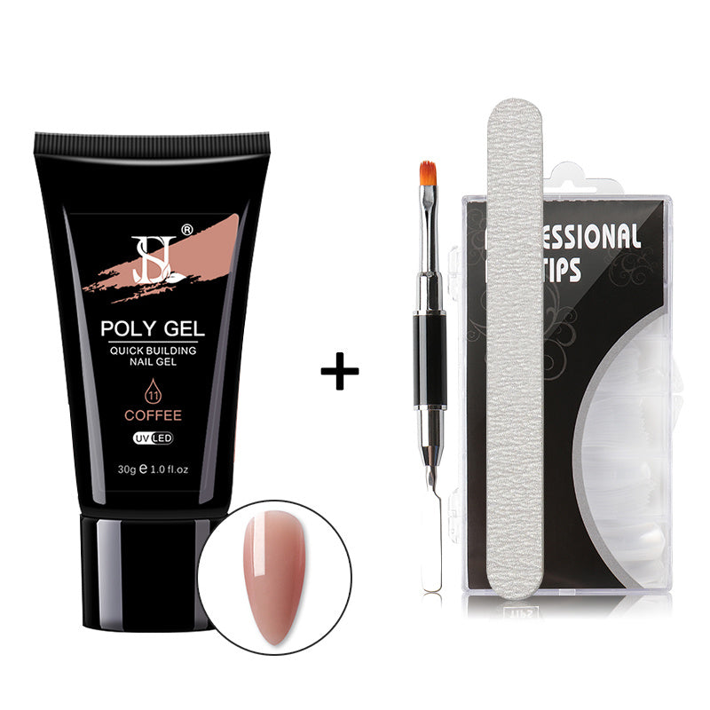 JMT-802634 Crystal Nail Polish in 12 Vibrant Colors - 30ml Natural Resin Formula with Extended Nail Face