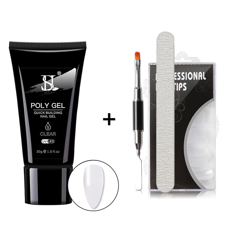 JMT-802634 Crystal Nail Polish in 12 Vibrant Colors - 30ml Natural Resin Formula with Extended Nail Face