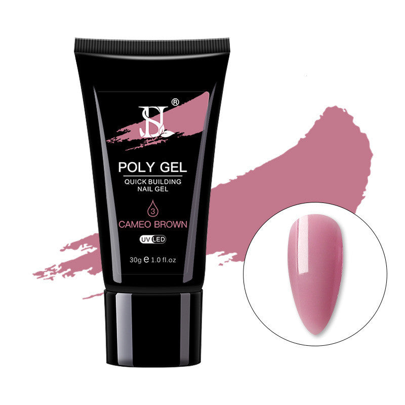 JMT-802634 Crystal Nail Polish in 12 Vibrant Colors - 30ml Natural Resin Formula with Extended Nail Face