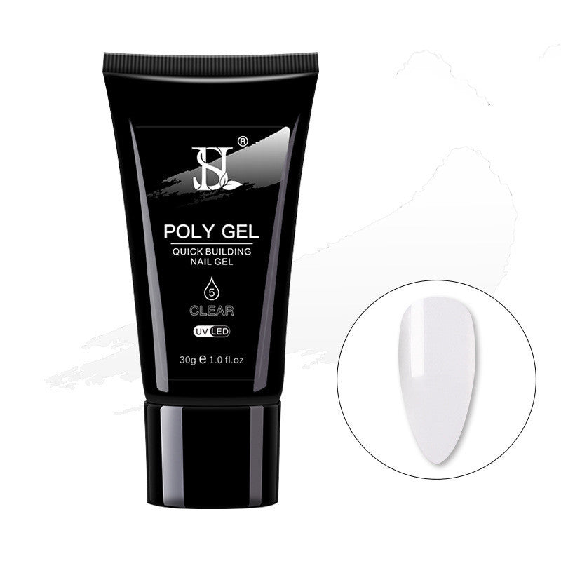 JMT-802634 Crystal Nail Polish in 12 Vibrant Colors - 30ml Natural Resin Formula with Extended Nail Face