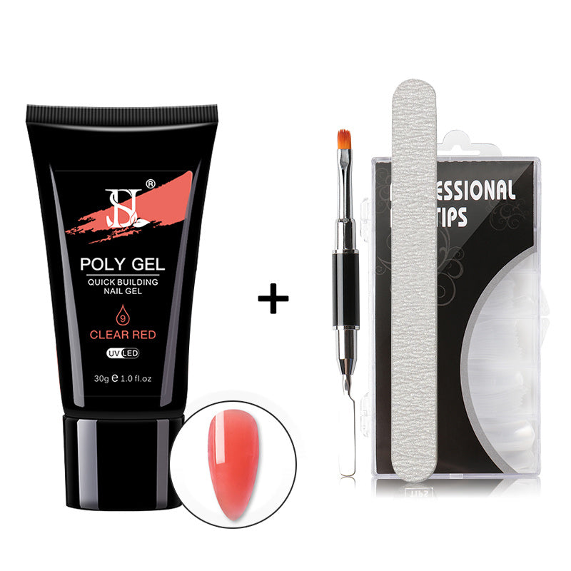 JMT-802634 Crystal Nail Polish in 12 Vibrant Colors - 30ml Natural Resin Formula with Extended Nail Face