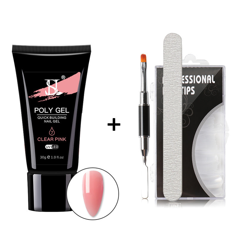 JMT-802634 Crystal Nail Polish in 12 Vibrant Colors - 30ml Natural Resin Formula with Extended Nail Face