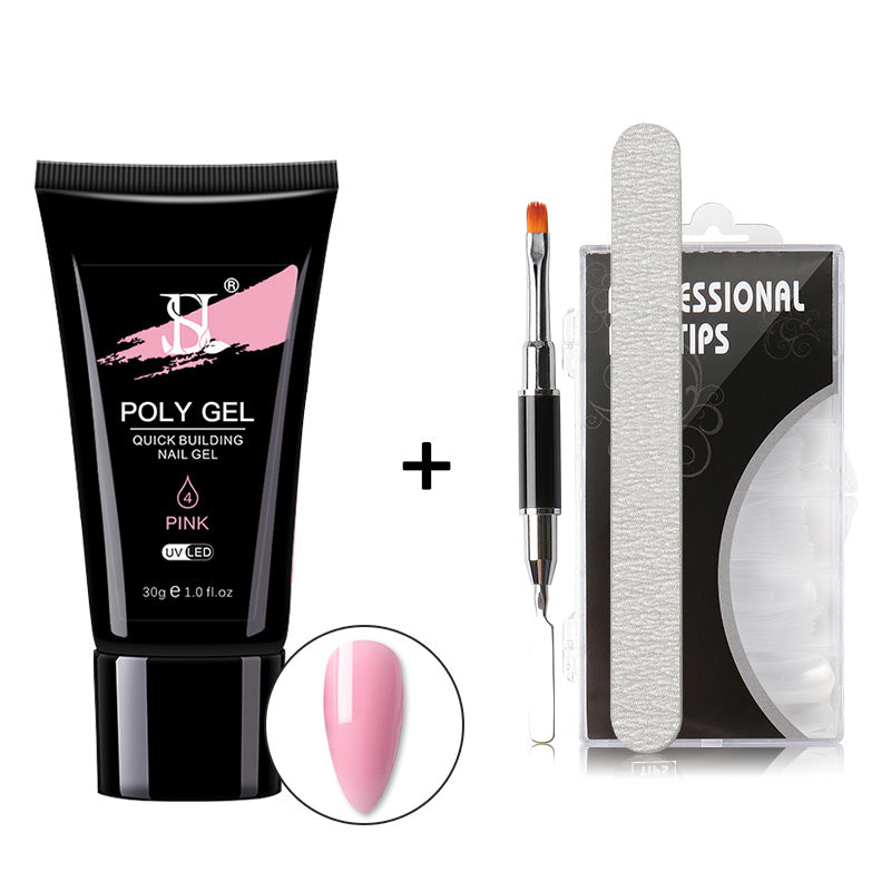 JMT-802634 Crystal Nail Polish in 12 Vibrant Colors - 30ml Natural Resin Formula with Extended Nail Face